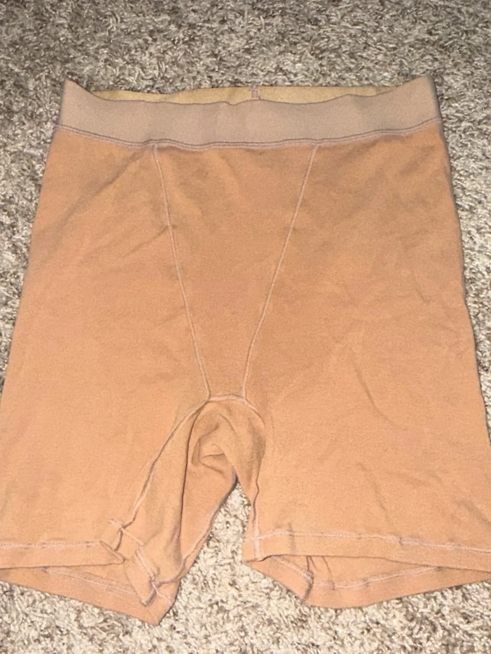 Womens Stretch Boxer Briefs in Tan/orangish